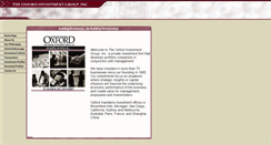 Desktop Screenshot of oxfordinvestmentgroup.com